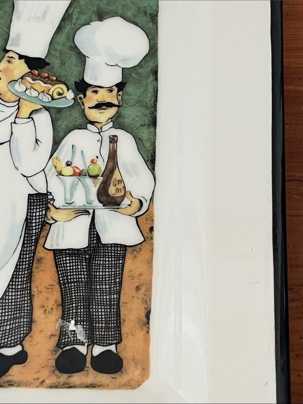 Pietro Brunelli VTG 4 Chefs Holding Desserts 10 in Platter Made in Italy - Picture 7 of 7